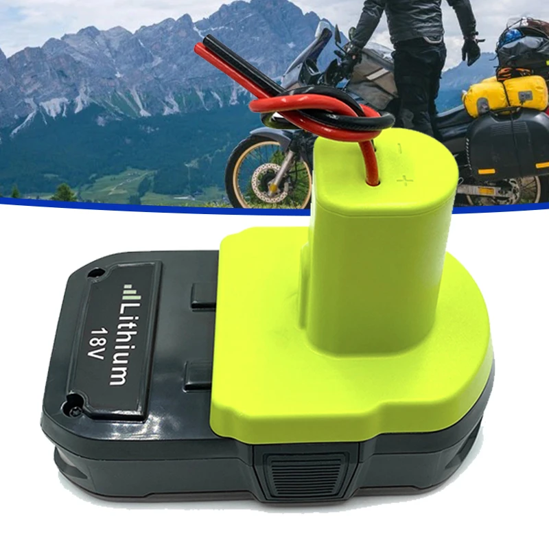 

1pcs X Li-Ion Battery Dock Output Adapter 18V Nickel-cadmium Wheels Connectors Green Converter Power Tools Equipment Accessories