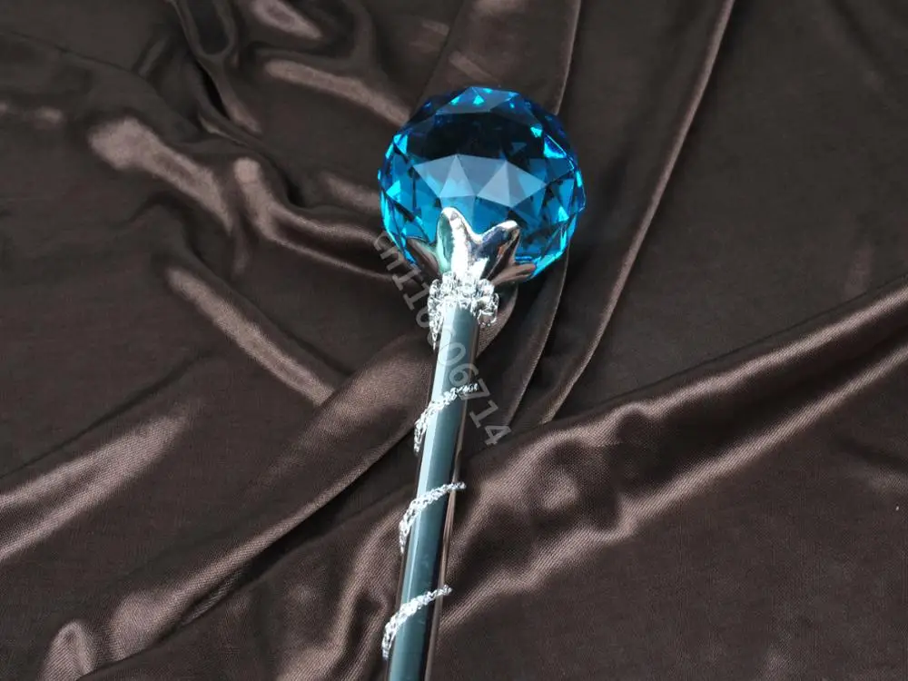 Небесно-Голубой Кристалл палочка скипетров круглый шар стильный скипетр король