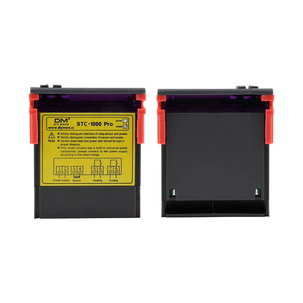 

STC-1000 PRO AC 110V 220V LED Digital Temperature Humidistat Controller NTC Probe 10K 1% 3950 for Incubator Refrigerator