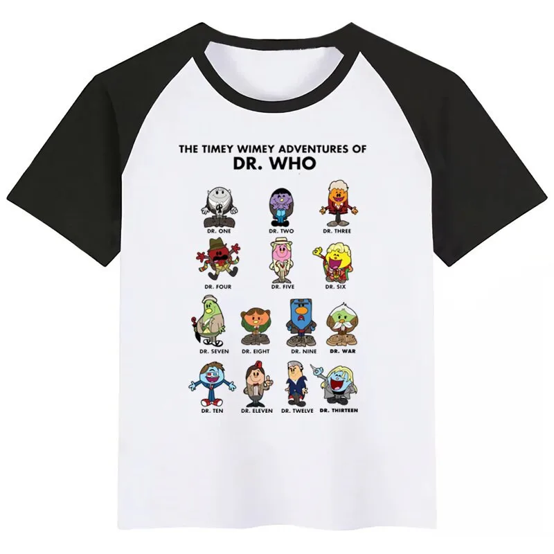Новое поступление футболка Doctor Who для девочек с забавным принтом одежда и