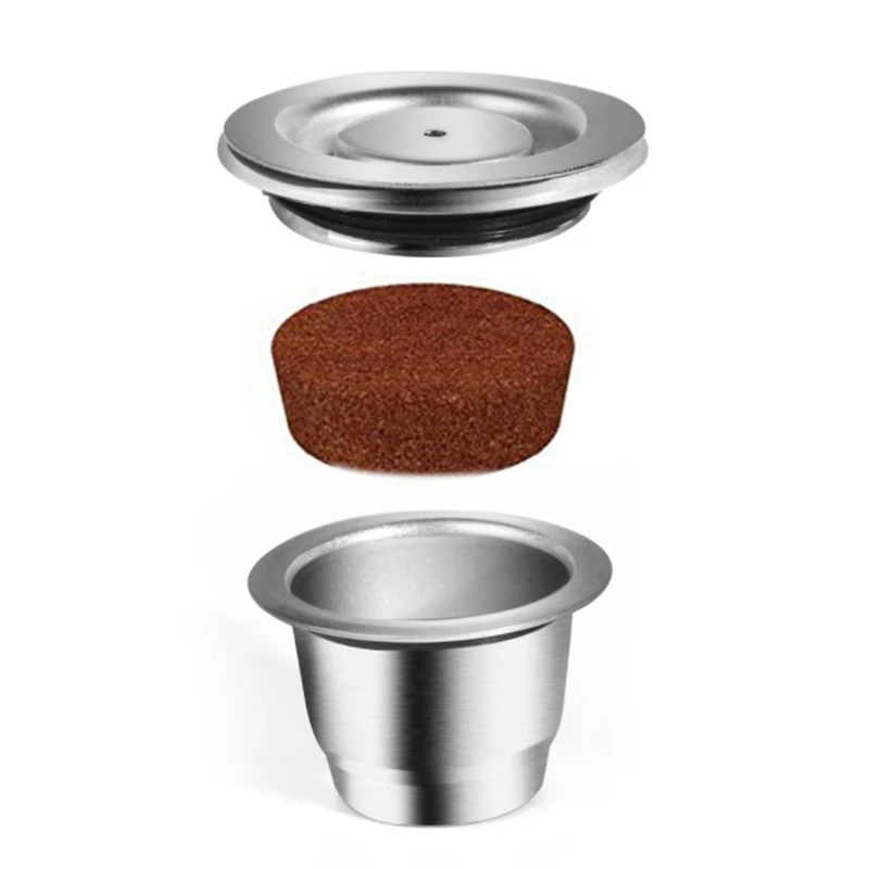 

2Pcs for Nespresso Reutilisable Refillable Capsule Crema Espresso Reusable New Refillable for Nespresso