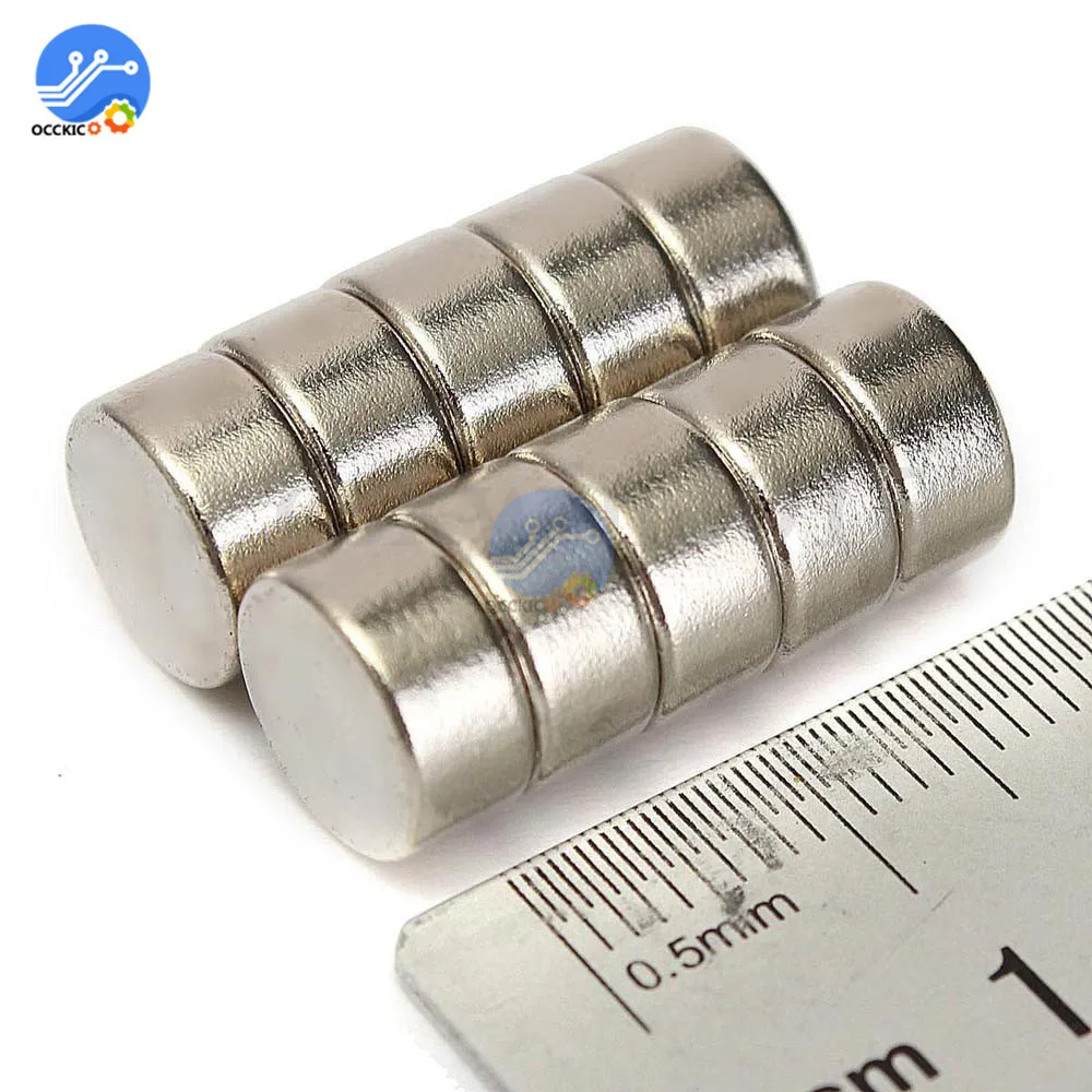 Новый мощный Круглый цилиндрический редкоземельный магнит 10 шт. 10х5 мм