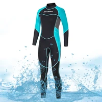 3mm neoprene wetsuit ladies sunscreen long sleeved one piece wetsuit harpoon snorkeling winter warm swimsuit surfing suit