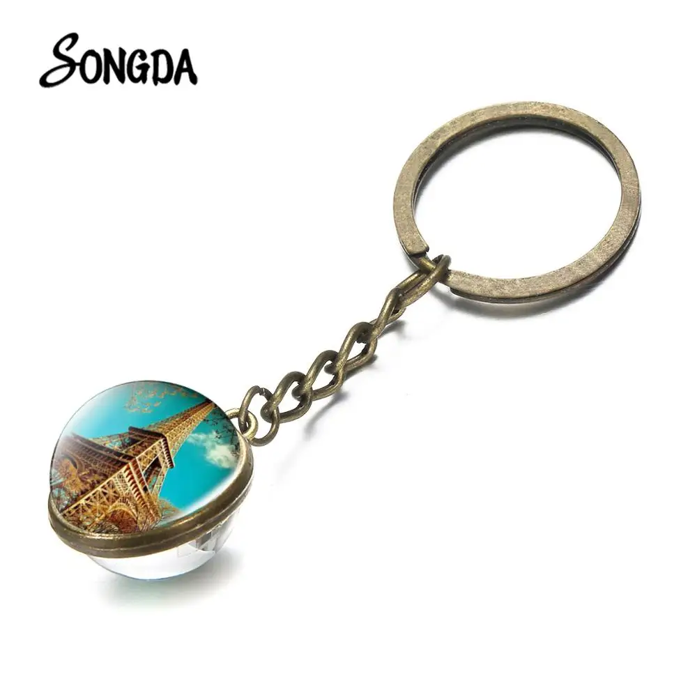 Последняя с подвеской изображением Эйфелевой башни брелок Эйфелева башня