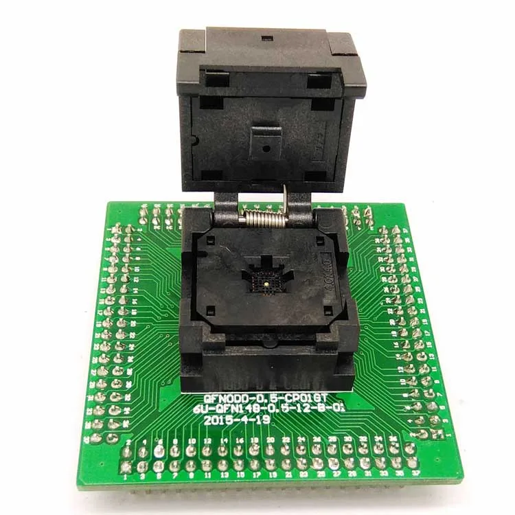 Adaptador de enchufe de programación QFN20 MLF20 WLCSP20 a DIP20, paso de Pin de 0,5mm, tamaño de cuerpo IC de 4x4mm, toma de prueba de IC550-0204-009-G