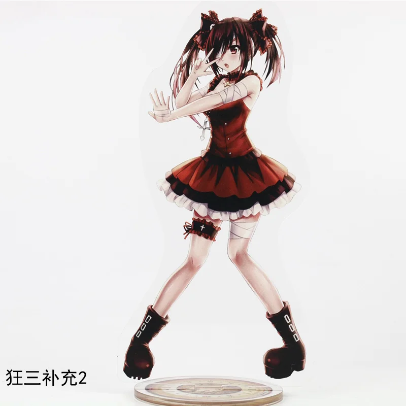 

Anime DATE A LIVE Tokisaki Kurumi Acrylic Stand Figure Model Plate Display Desk Decor Cute Collectible Cosplay Birthday Gifts