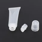 5 шт., 10 мл пустые тюбики блеск-бальзам для губ, прозрачные косметические контейнеры для солнцезащитного крема, дорожная портативная бутылка для дозирования