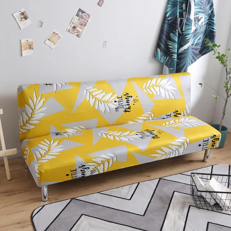 

Plant Series Print Sofa Bed Cover Folding Seat Slipcovers Spandex Stretch Armless Couch Covers Elastic Anti-dirty Protector New