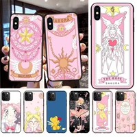 cardcaptor sakura magic wand moon phone case for iphone 12 11 pro max mini xs max 8 7 6 6s plus x 5s se 2020 xr cover
