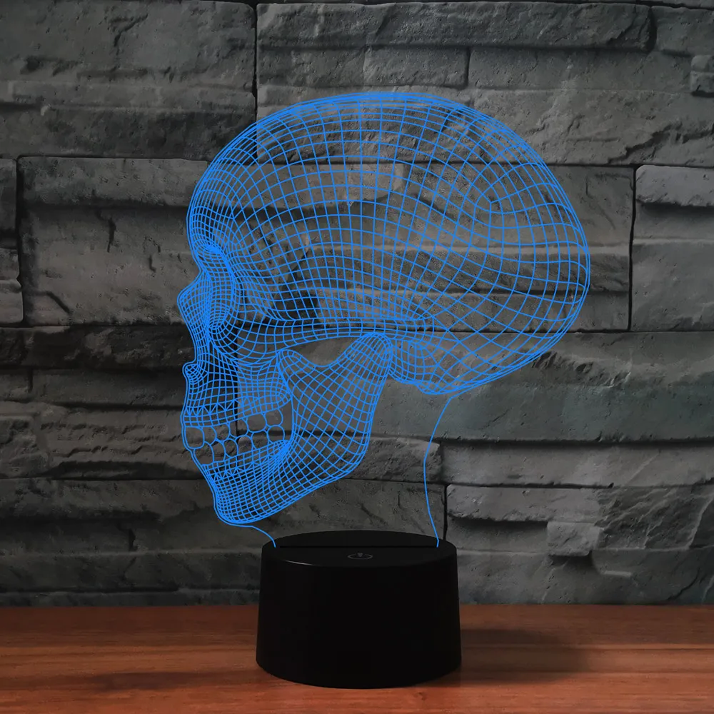 Светодиодный ночсветильник 3D планшетофон с сенсорным управлением 7 цветов USB