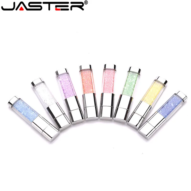 Флэш накопитель JASTER с кристаллами usb 2 0 32 ГБ 16 8 4 64 ГБ|USB флэш-накопители| |