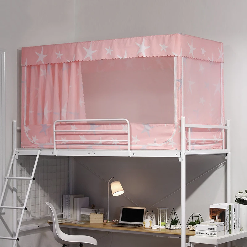 Занавеска на кровать с сердцем для девочек студенческое общежитие физическим