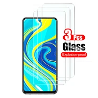 3pcs tempered glass for xiaomi redmi note 10t note 9 pro max note9 note 9s screen protector protective film