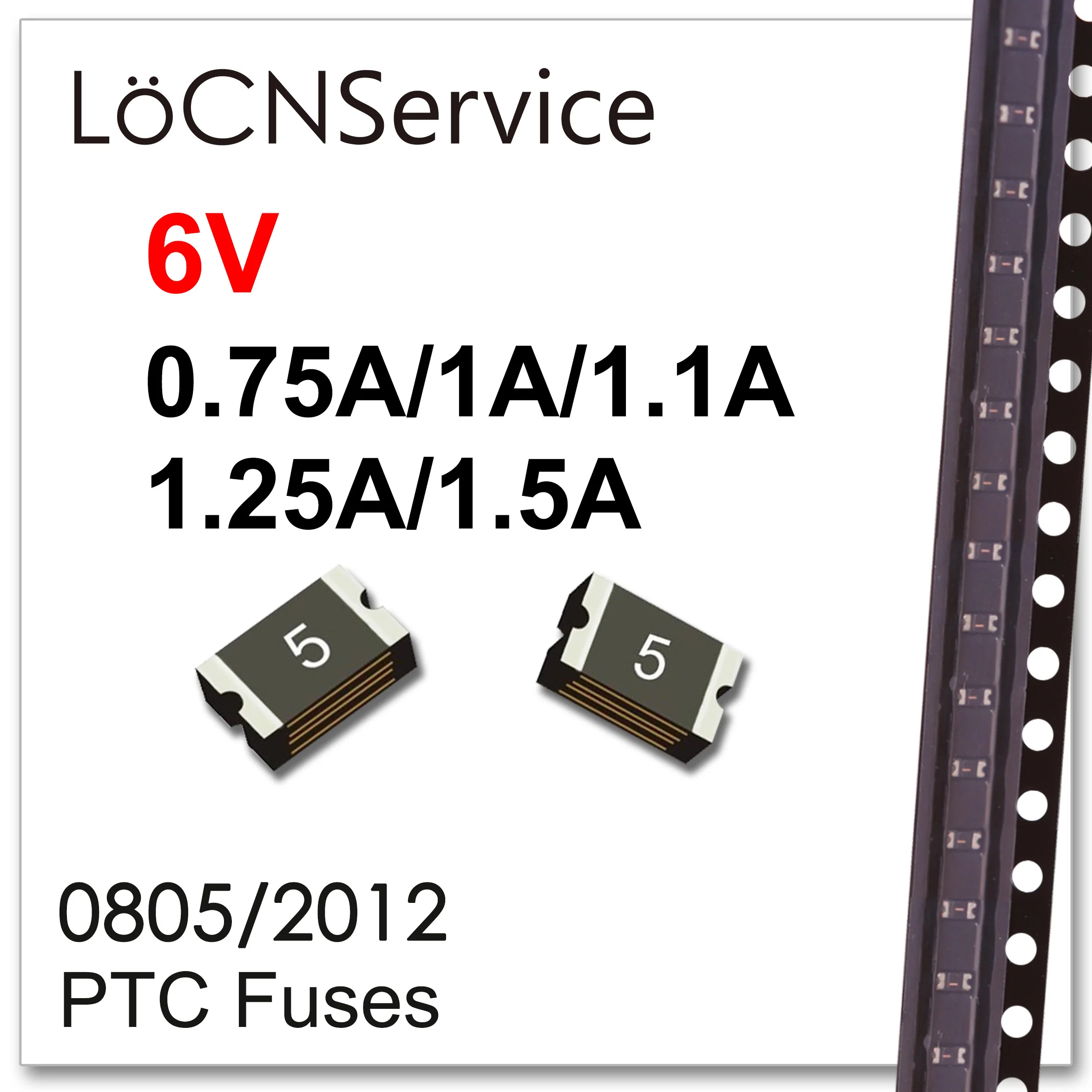 

LoCNService 4000PCS 0805/2012 6V 0.75A 1A 1.1A 1.25A 1.5A 750mA 1000mA 1100mA 1250mA PTC Fuses SMD High Quality