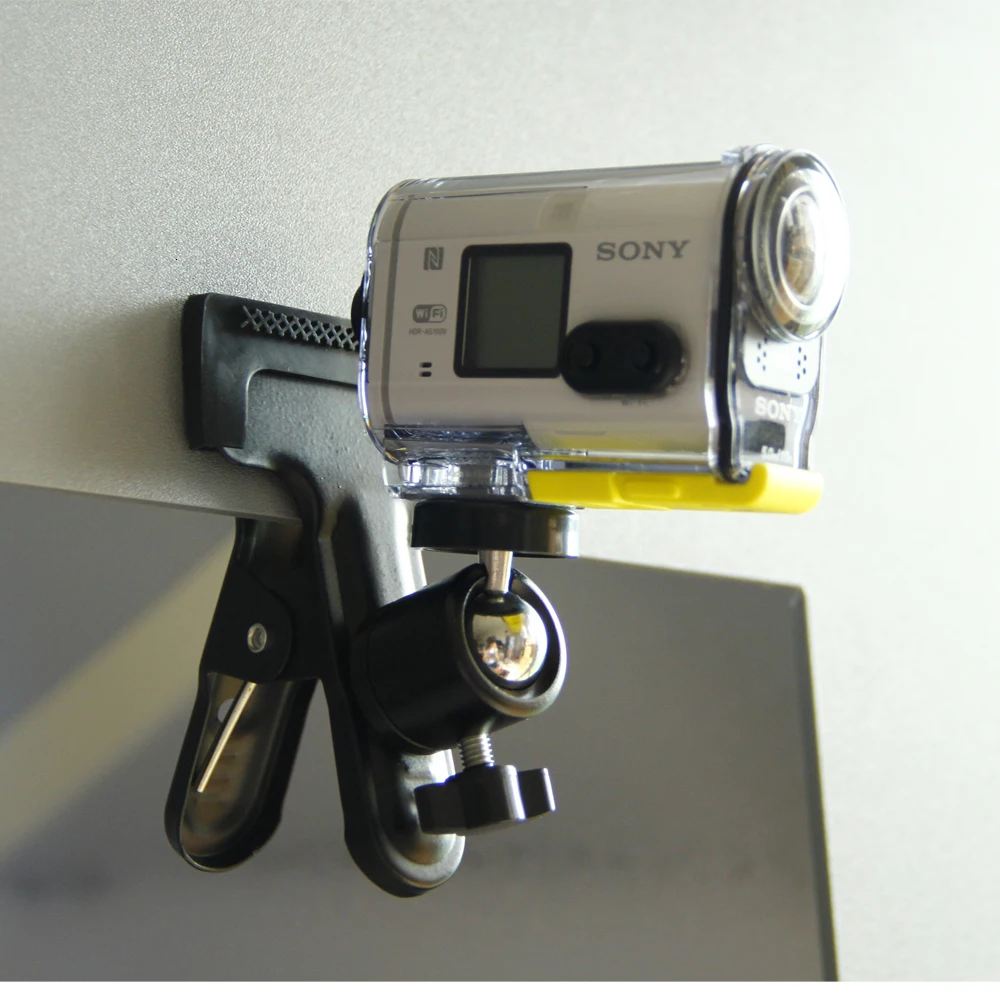 Многофункциональный зажим-клипса с шариковым разъемом для крепления головки