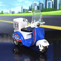 new style cute warrior car model take out food delivery childrens toy car alloy motorcycle model