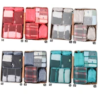 9 pcs travel storage bag set suitcase organizer shoes socks clothes toiletries cosmetics storage bags waterproof organizer bag