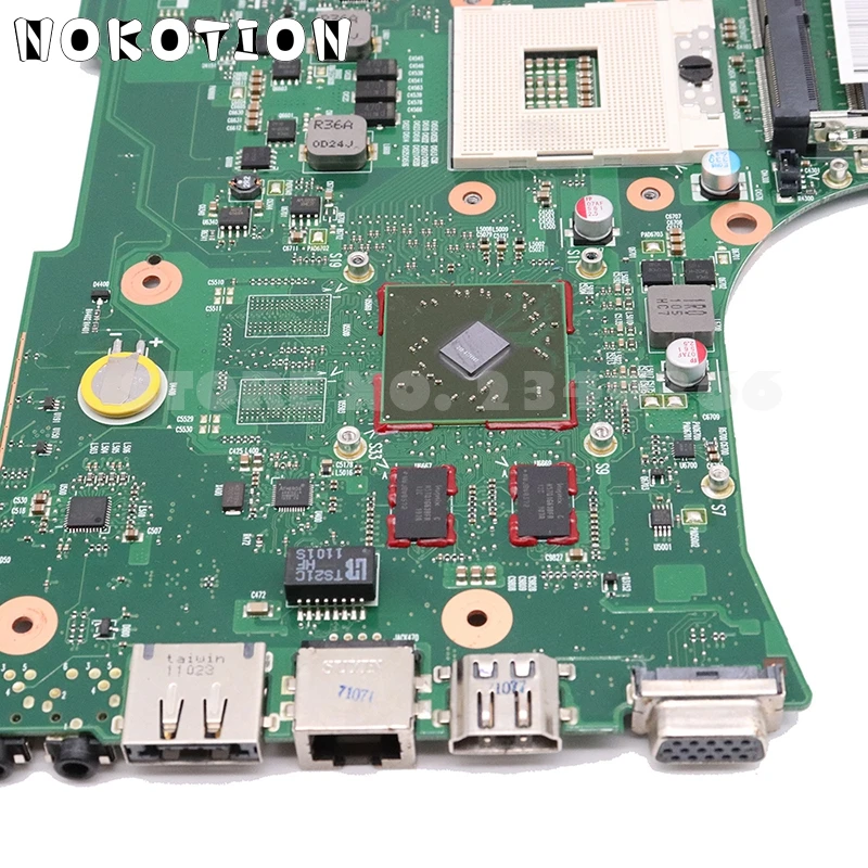 NOKOTION V000218030 V000218130 V000218140 для Toshiba Satellite L650 L655 Материнская плата ноутбука HM55 DDR3 HD4500 Процессор