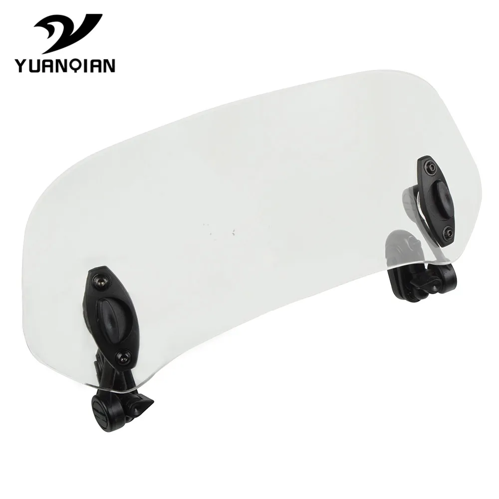 Transparent Universal Motorcycle Risen Adjustable Wind Screen Windshield Spoiler Air Deflector FOR BMW F 750 GS 850 |