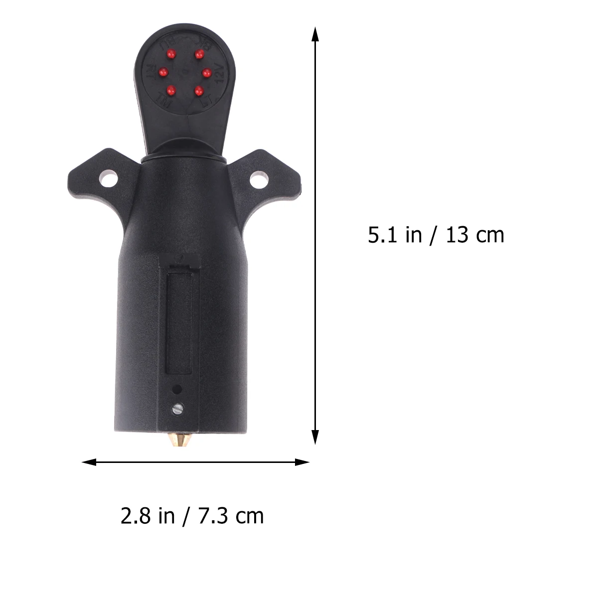 7 ходовой тестер цепи проводсветильник прицепа Круглый адаптер штырьковый