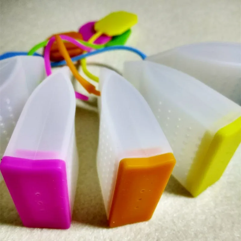 Силиконовые чайные пакетики красочный стиль ситечко травяные Infusers Фильтры