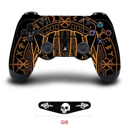 QBTM0847 Игровая Виниловая наклейка для sony Playstation 4, контроллер, защитный чехол для PS4, аксессуары для геймпада - Цвет: QBTM0847
