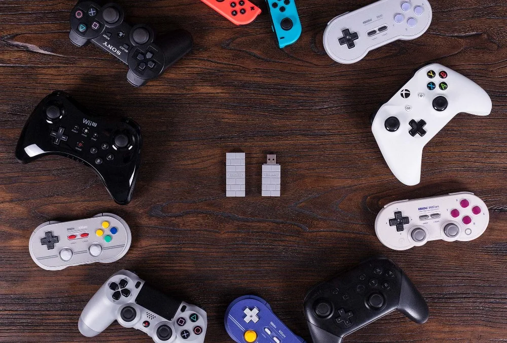 8-битный USB беспроводной Bluetooth адаптер 2021 приемник для Nintendo Switch klassiche Konsole PS1 Mini PS4 PS5