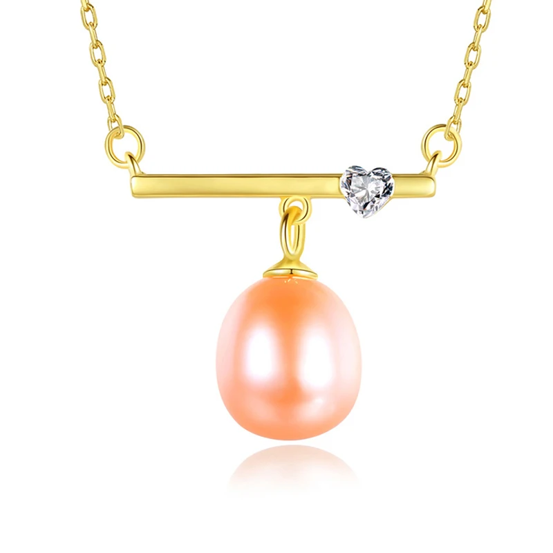 

Женское ожерелье из серебра 100% пробы, с пресноводным жемчугом