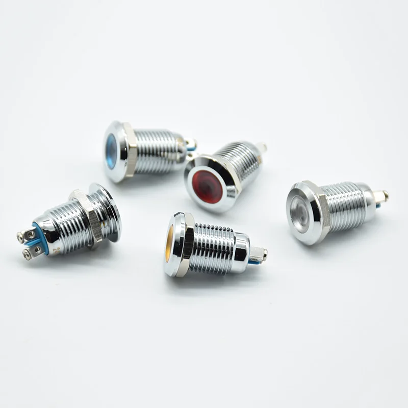 12 мм фонасветильник плоская Водонепроницаемая сигнальная лампа 6 в В 24 220