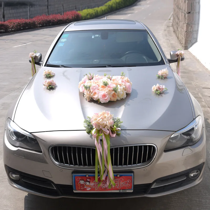 

Simulation rose main wedding car front wedding decoration set front flower arrangement wedding supplies