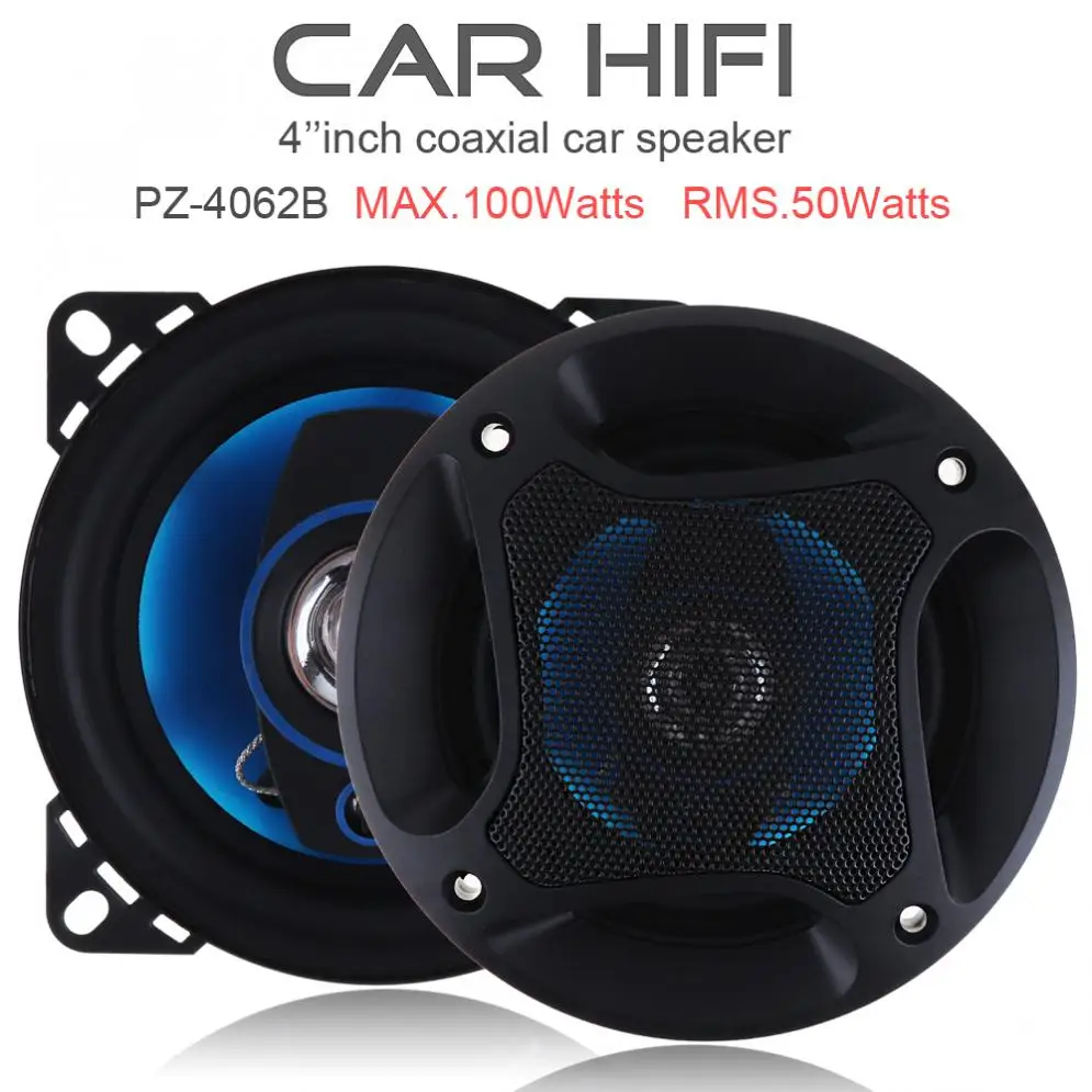 

2pcs 4 Inch Car Coaxial Horn 100W 3 Way Auto Audio Music Stereo Full Range Frequency Hifi Speakers Non-destructive Installation