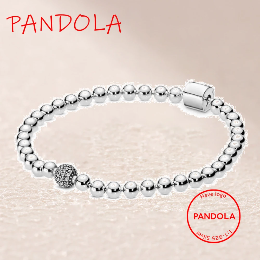 

598342CZ Beads & Pave Bracelet