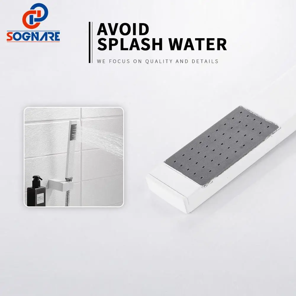 Набор для ванной комнаты SOGNARE белый смеситель ванны душа скрытый водопад |