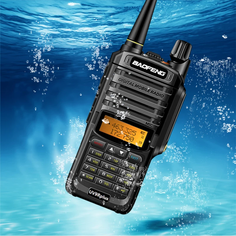 Baofeng UV 9R Plus IP67 водонепроницаемая рация VHF UHF 8 Вт мощная портативная 10 км