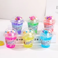 diy puff slime ice cream cup light clay colorful modeling polymer sand fluffy plasticine gum for handmade toy educational game