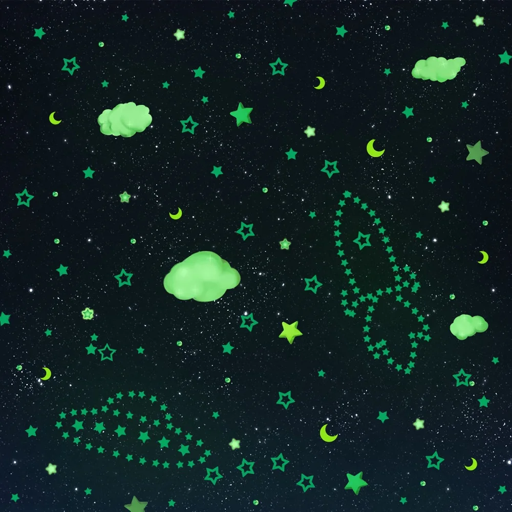 

Cloud Night Glow Stickers for Kids Rooms Decoration Wall Decals Home Decor DIY Fluorescent Stars Glow in the Dark Wall Stickers