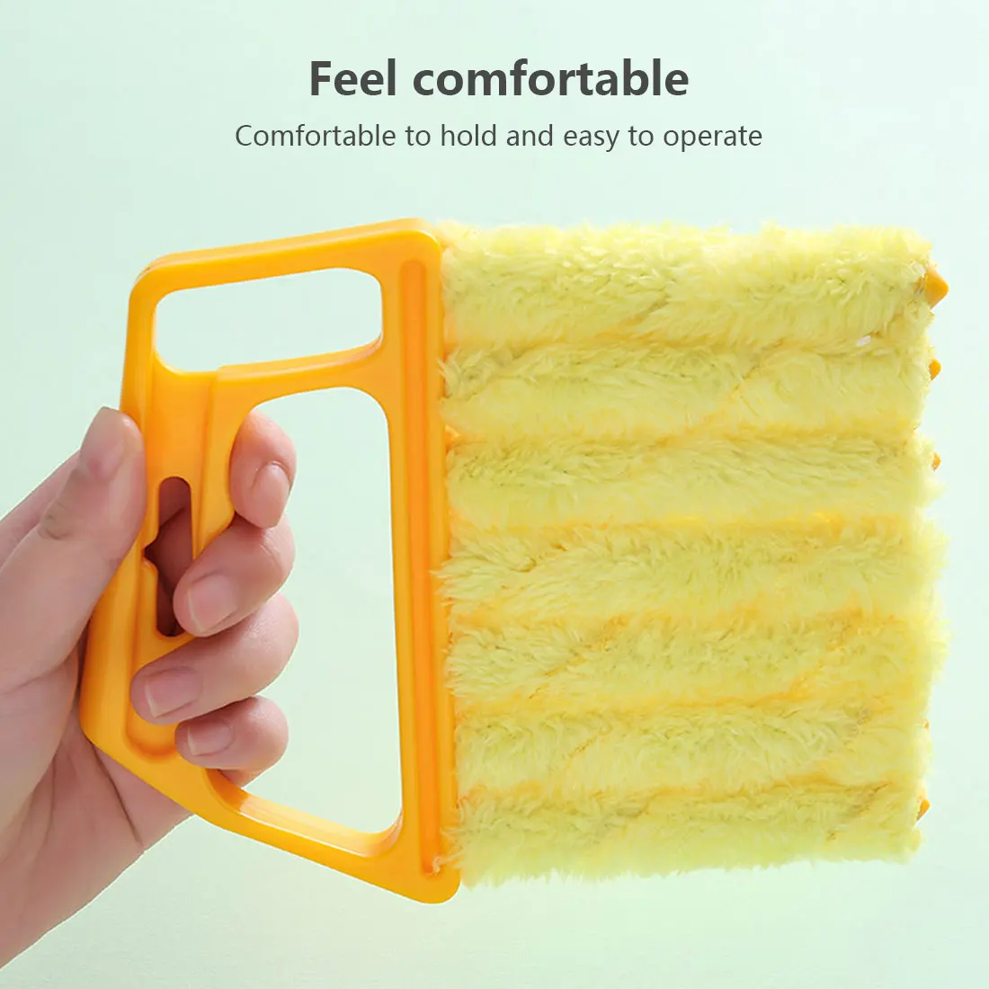 

Portable Window Cleaning Brush Air Conditioner Dust Collector Washable Microfiber Blind Brush Dirt Cleaner Cleaning Tool Kitchen