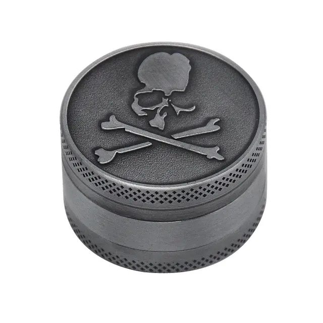 3-Part Zinc Alloy Metal Herb Grinder Mills Tobacco Spice Weed Grinder Crusher With Free Scraper