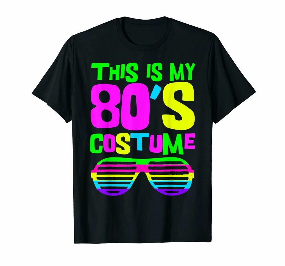 

Black This Is My 80S Costume 80S Party Wear Outfit T-Shirt Men'S S-3Xl Popular Tagless Tee Shirt