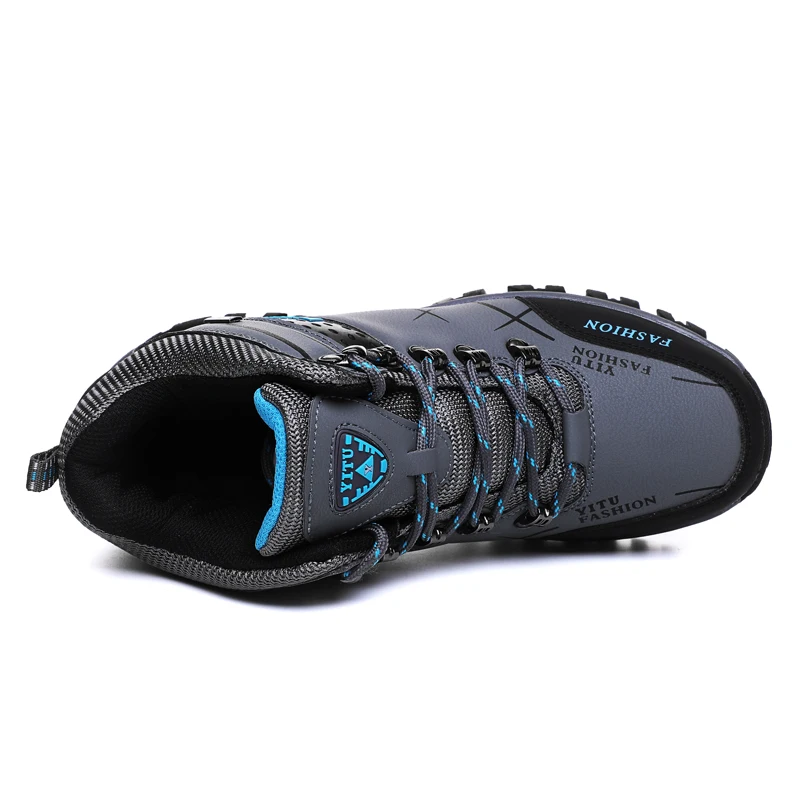 

Brand Winter Fur Warm Snow Boots For Men Sneakers Adult Hard-Wearing Casual Zapatos de hombre Fashion male lace-up Ankle Boots