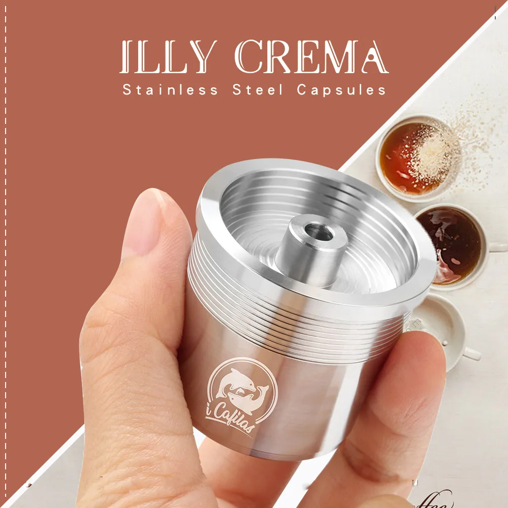 ICalifas совместимый для illy Кофеварка/нержавеющая сталь Металл Многоразового Использования кофе капсулы Pods Baskests