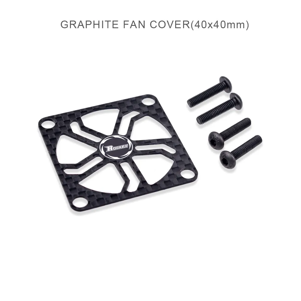 

Rocket 40*40mm Rc Motor ESC Cooling Fan Cover + m3*14mm Screw RC Car Parts Remote Control Vehicle Accessories