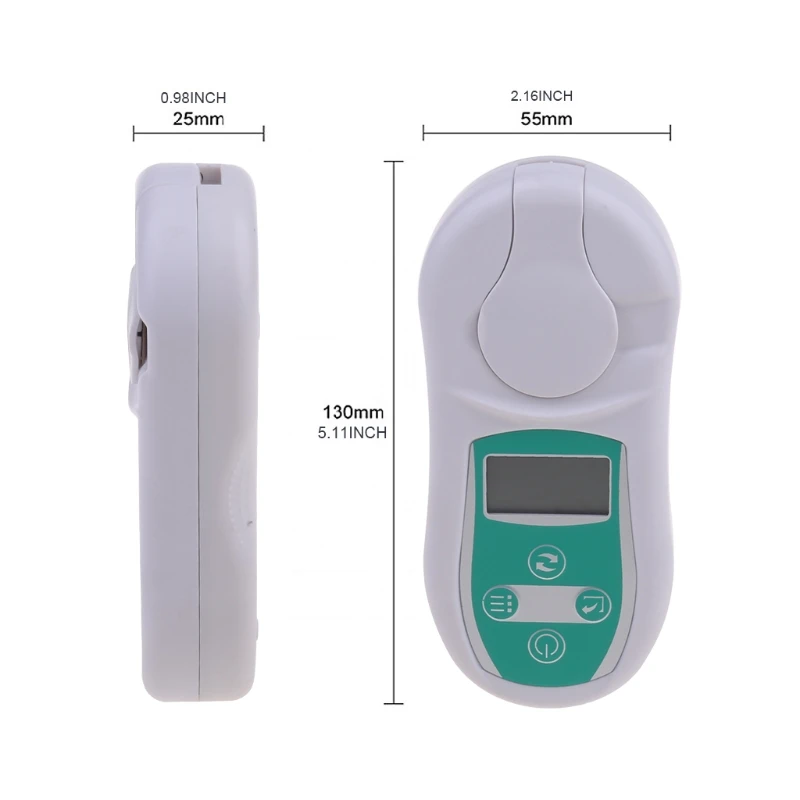 

G6DA Digital Salinity Refractometer Handheld Seawater Saltwater Meter 0-32% Widely Used in Sugar Beverages Food