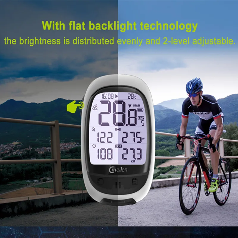 Meilan GPS велосипедный компьютер водонепроницаемый беспроводной Велосипедный