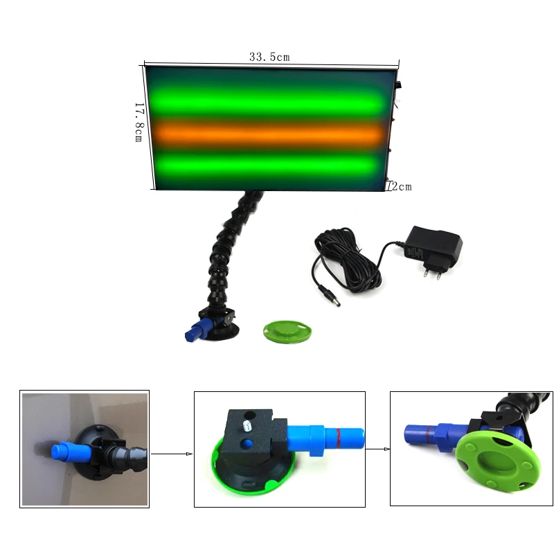 3 контакты Регулируемый для ремонта автомобиля светильник с 75 мм насос