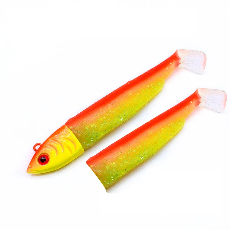 Мягкая силиконовая рыболовная приманка Wokotip в виде черного гольяна 30 г 12