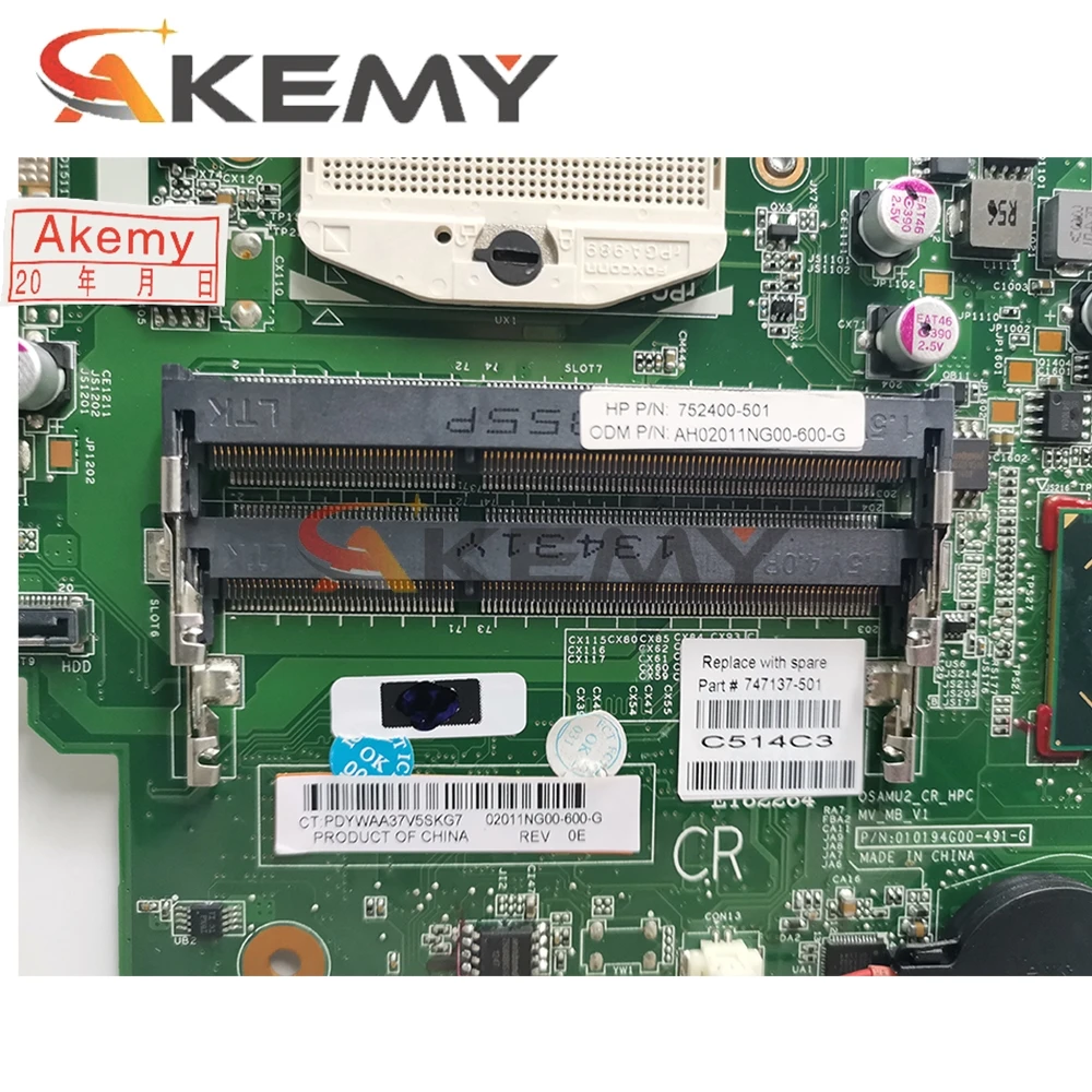 Материнская плата AKemy для ноутбука HP Probook 15-D 250 G2 HM76 SLJ8E материнская 747137-001 747137-501
