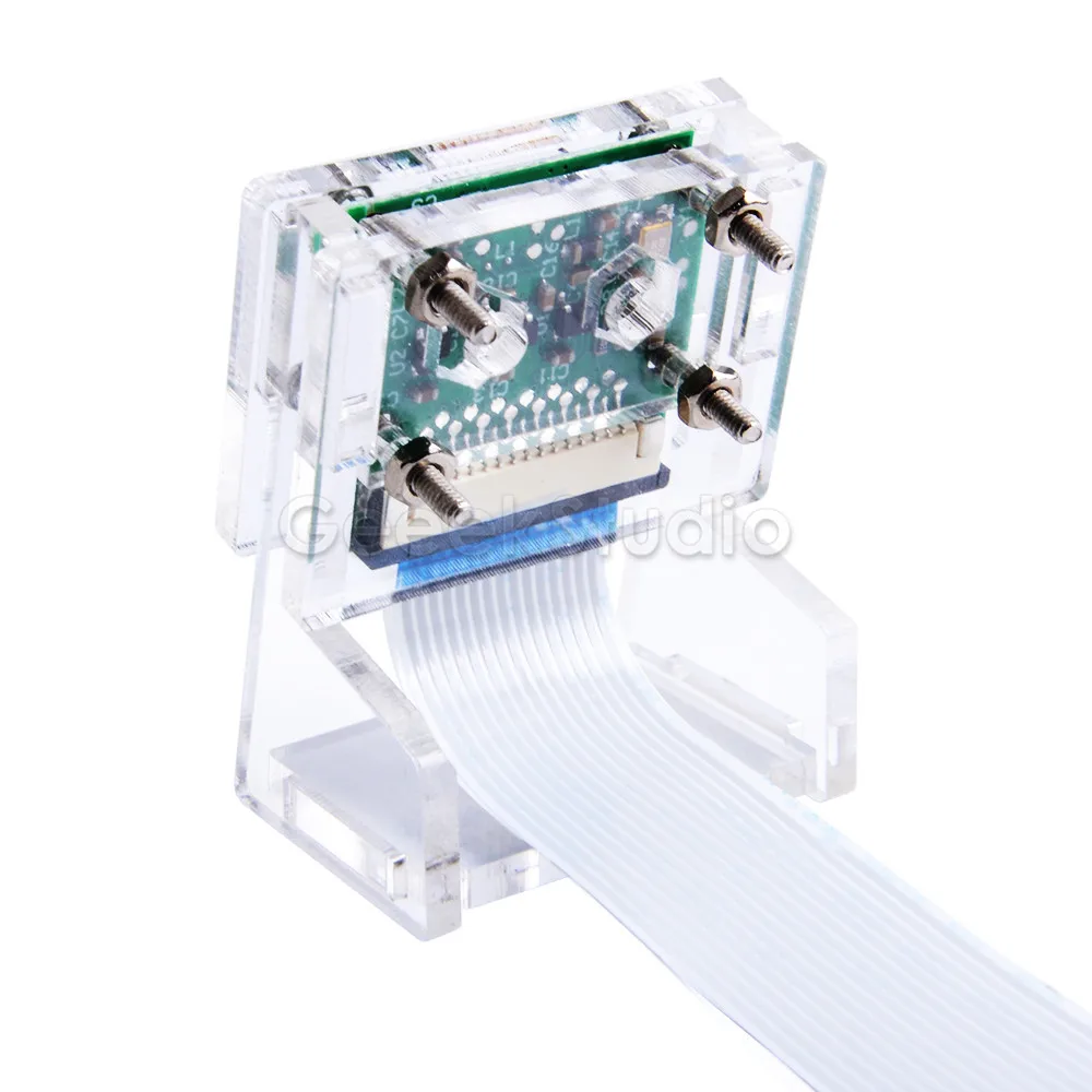 Плата модуля камеры Raspberry Pi 5MP с акриловым держателем для веб видео 4 Модель B / Zero (W)