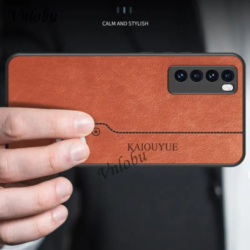 Матовый кожаный чехол в стиле ретро для телефона Huawei Nova 7 8 Pro мягкий ударопрочный