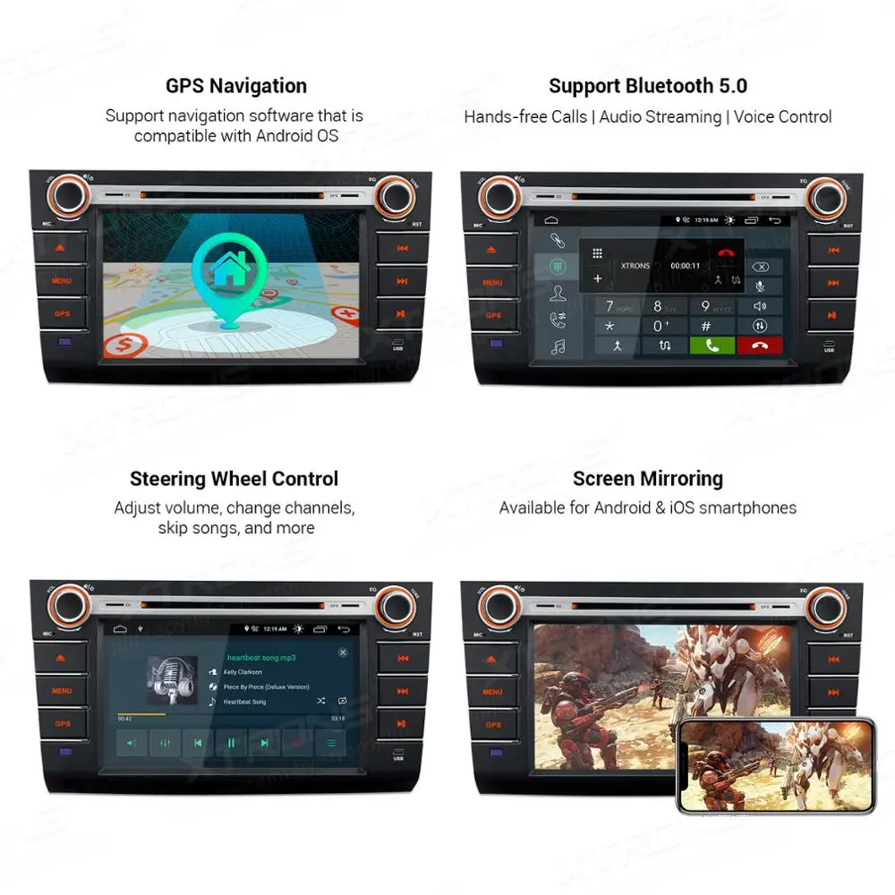 Автомобильный DVD-плеер XTRONS 8 &quotAndroid Q DSP радио стереосистемы RCA GPS TPMS OBD для Suzuki Swift 2004